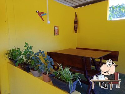 O interior do Bom Pedaço Lanchonete e Restaurante