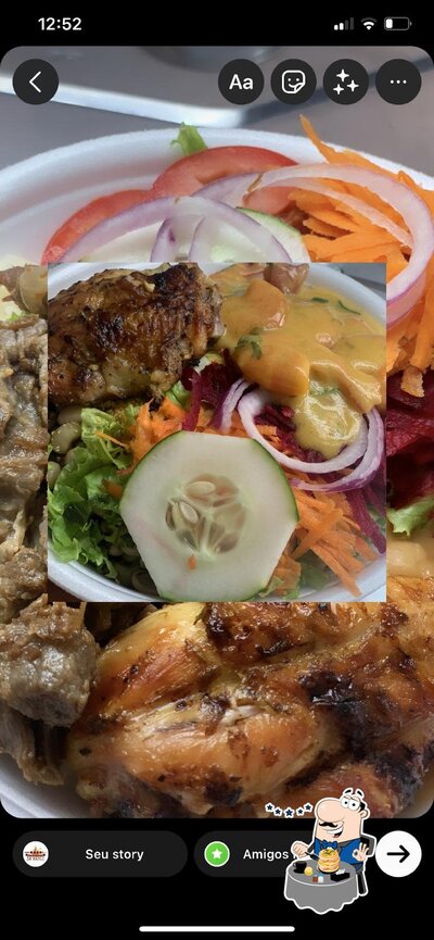 Comida em Churrascaria da Marli