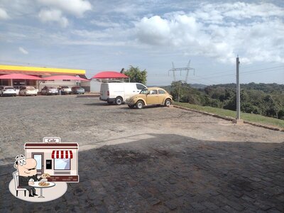 Você pode espairecer no na área externa do Restaurante Vale Verde - Rodochaves