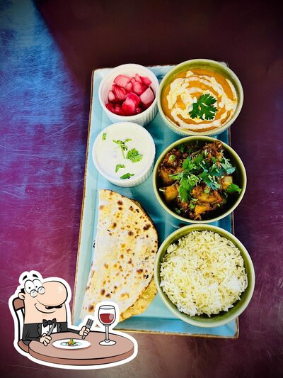 Food at Enigma Restaurant