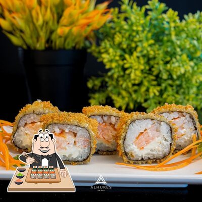 Prove diferentes opções de sushi