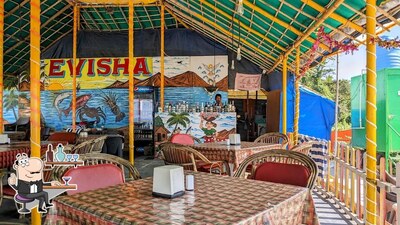 The interior of Evisha Beach Shack