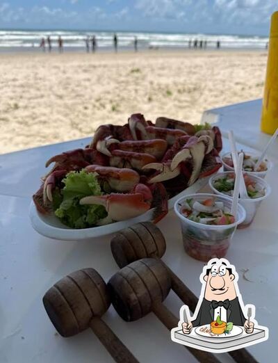 Platos en Pescador Badu Bar - Praia