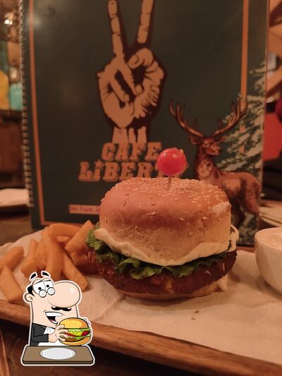 Treat yourself to a burger at Cafè liberty