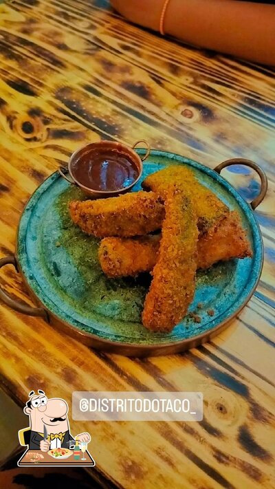 Comida em Distrito do taco