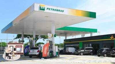 O exterior do Posto Petrobras