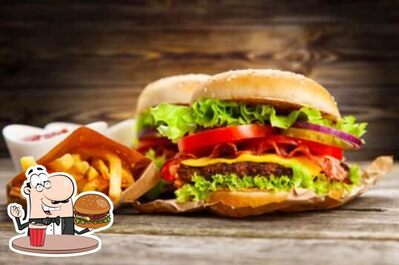 Treat yourself to a burger at Smiley Cafe