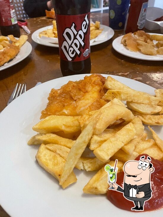 Menu at Victorian Fryer fast food, Telford