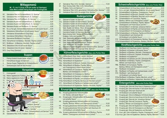 Menu at China Imbiss Bambus Garden restaurant, Essen